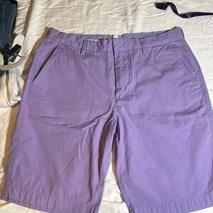 J. Crew Purple Flat Front Shorts